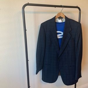 Vintage sweatshirt and oversized blazer coat